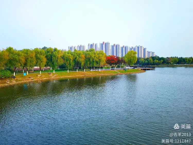 初冬的龙游河公园